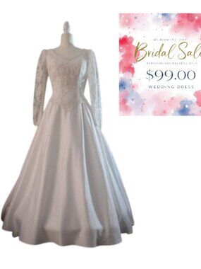Vintage Michaelango Wedding Dress Size 12